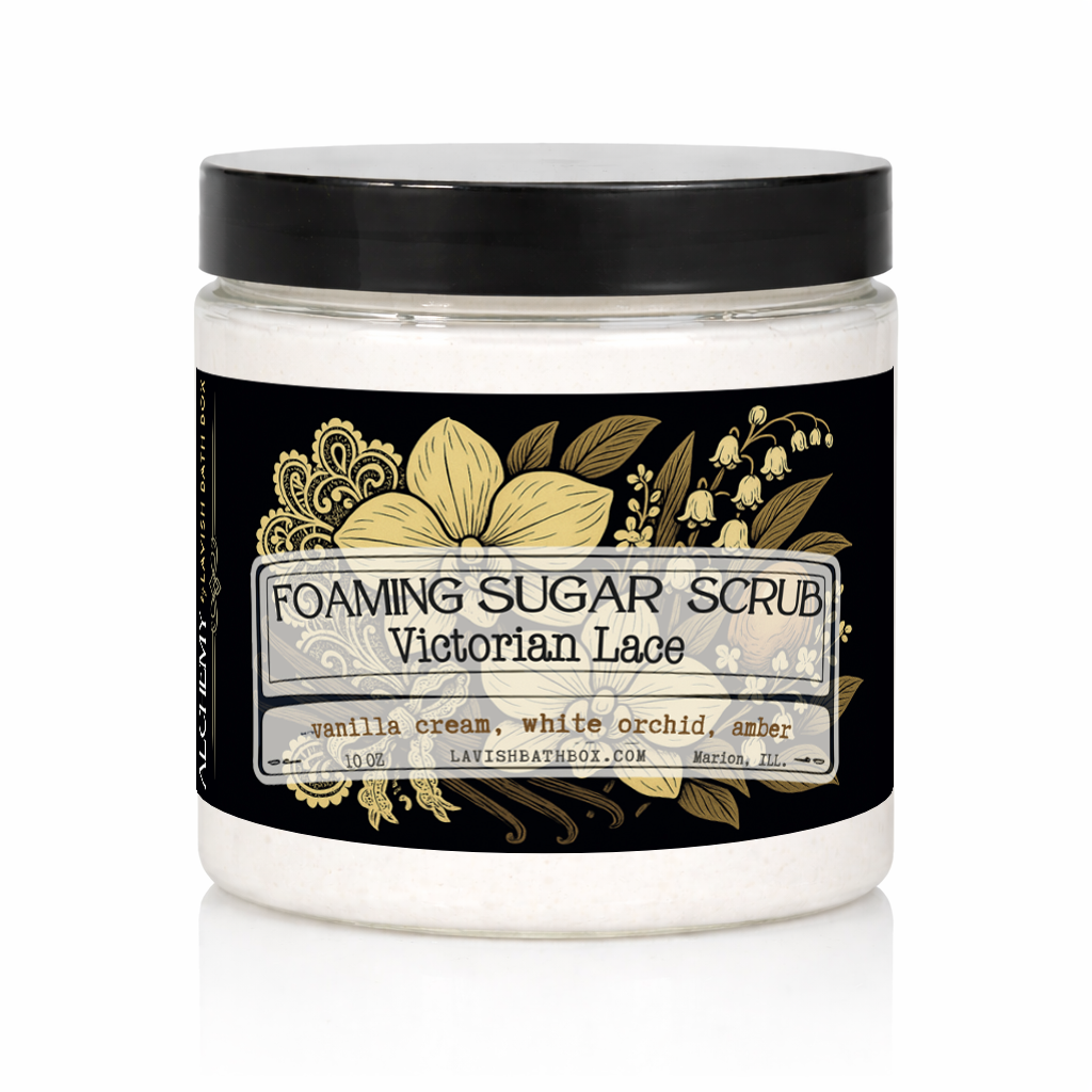 Victorian Lace Foaming Sugar Scrub